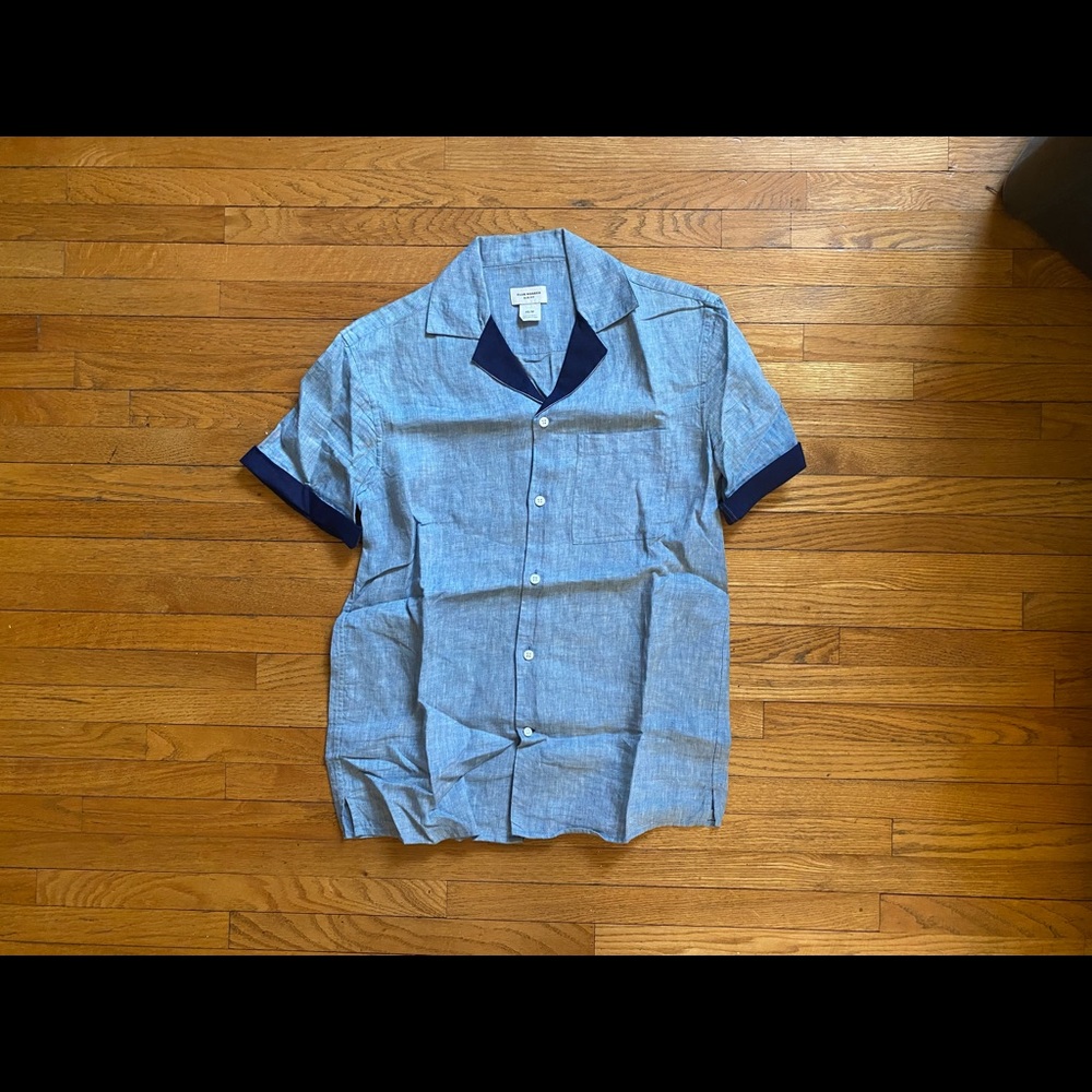 3 for $45: Club Monaco Linen Short Sleeve Shirt